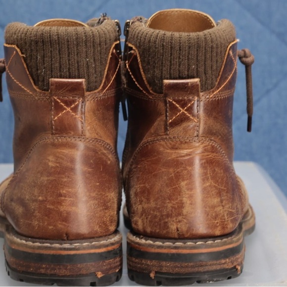 Crevo Camden 225 Cap Toe Chestnut Leather Boot Brown Side Zip Men’s US Sz 10 - Picture 7 of 9